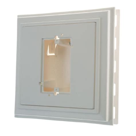 Severe Weather 7 5 In X 7 75 In White Vinyl Electrical Mounting Block In The Mounting Blocks