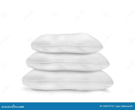 Almohada Suave En Blanco En El Fondo Blanco Ilustraci N Del Vector