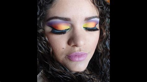 Maquiagem Arco Ris Rainbow Makeup Tutorial Youtube