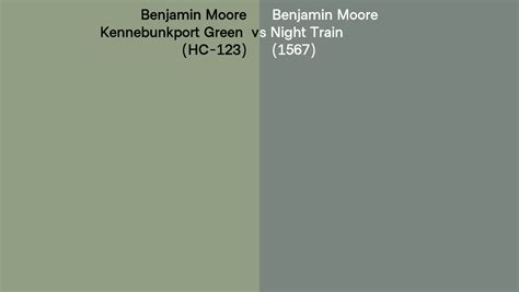 Benjamin Moore Kennebunkport Green Vs Night Train Side By Side Comparison