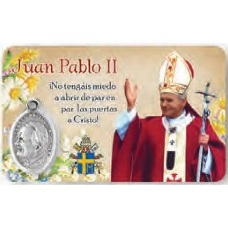 Estampa Plastificada Juan Pablo II