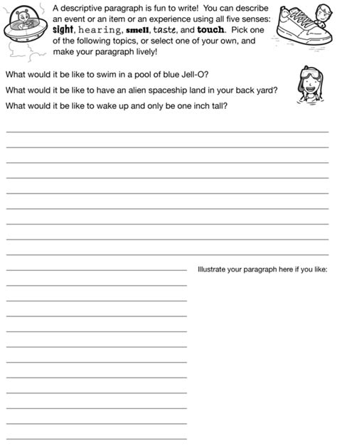 Write A Descriptive Paragraph Practice Using The Five Senses To