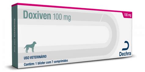 Doxiven 100mg Antibiótico para Cães c 21 Comprimidos DECHRA Isophós