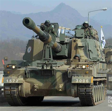 K Thunder Mm Self Propelled Howitzer South Korean Army Military