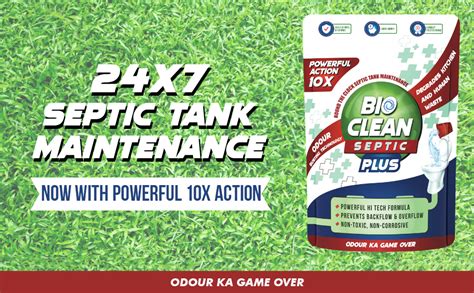 Organica Bioclean Septic Plus 10X Powerful Septic Tank Cleaner Odour