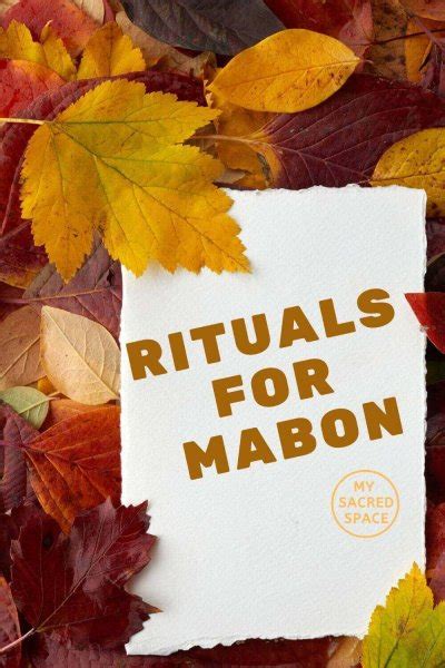 Rituals For Mabon - My Sacred Space Design