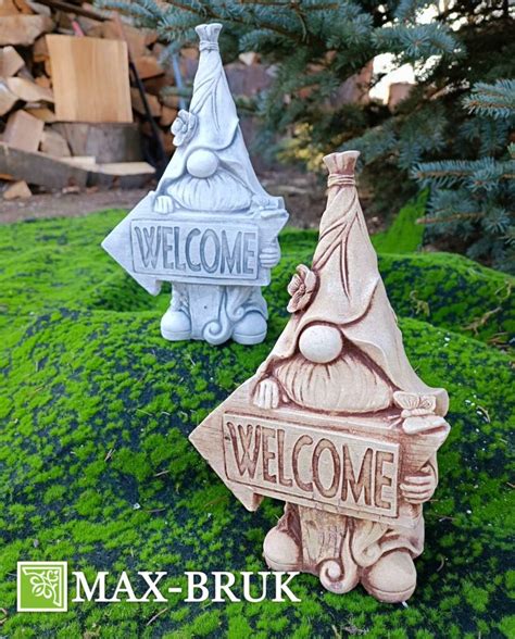 Figura Krasnal Welcome 641 Figury Betonowe Figury Ogrodowe Max Bruk