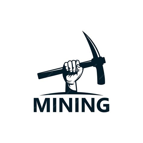 Premium Vector | Mining logo template design vector