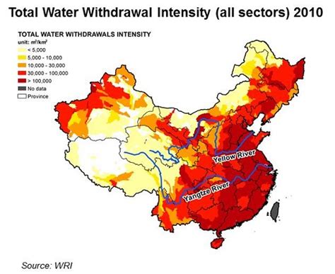 Bws China Wris New Water Stress Map China Water Risk