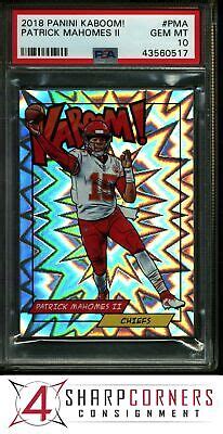 2018 PANINI KABOOM PMA PATRICK MAHOMES II CHIEFS PSA 10 EBay