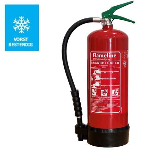 Flameline VV6 Schuimblusser 6 Liter ABF Vorstvrij Kerzon Flameline