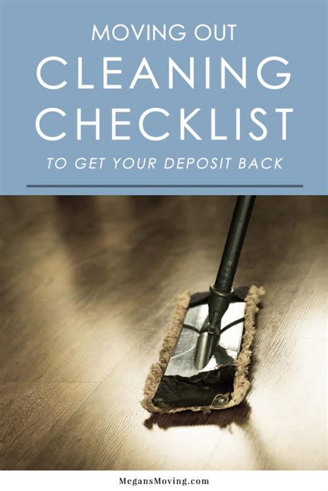 Moving Out Cleaning Checklist For Renters Megan S Moving