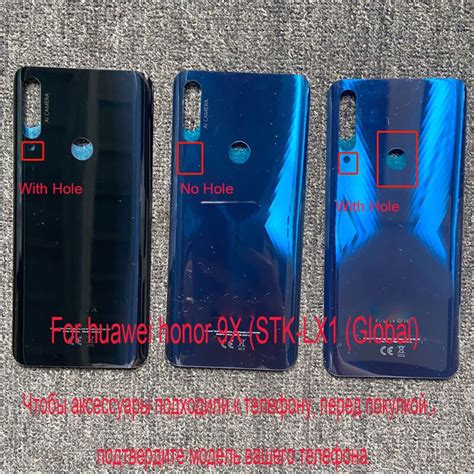 ฝาครอบแบตเตอรี่ แบบเปลี่ยน สําหรับ Huawei Honor 9X Global STK-LX1 STK ...