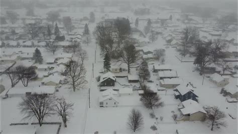 Erie Pa Snowstorm 1 17 22 Drone Footage Youtube