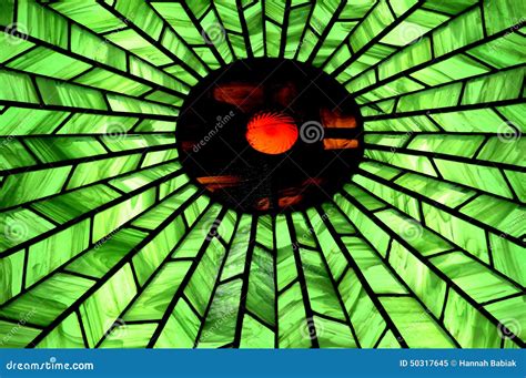 Stained Glass Circle Window Stock Image Image Of Craft Glass 50317645