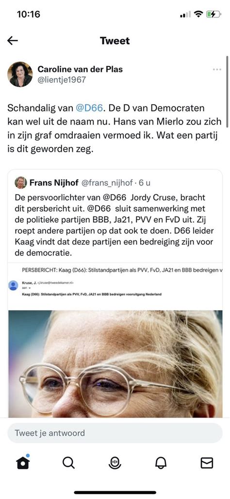 Rein On Twitter RT Jeroen Rietveld Fascistisch D66 Waarschuwt De