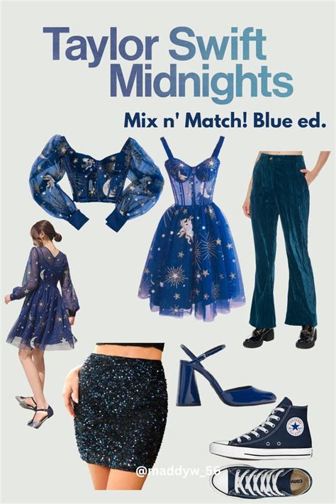 Taylor Swift Midnights Outifit Eras Tour Mix N Match Blue Ed