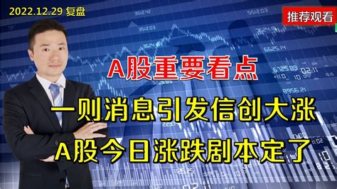 A股重要看点，一则消息引发信创大涨，a股今日涨跌剧本定了 Youtube