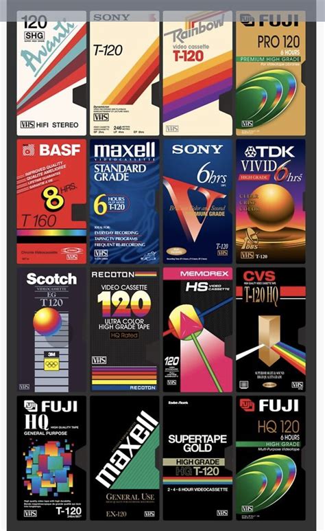 VHS Ref | Retro graphic design, Print design art, Logo design set