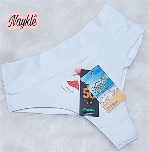 Calcinha De Biqu Ni Hot Paint Fio Duplo Cintura Alta Naykl Moda Praia Calcinha Biqu Ni