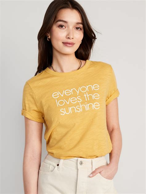 Everywear Slub Knit Graphic T Shirt Old Navy