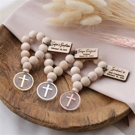 Personalized Baptism Souvenir Favors In Bulk Baptism Mini Rosary Favor