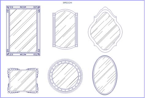 Different Logo And Symbol Of Mirror Dwg File Cadbull