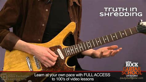 Paul Gilbert Artistworks Special Lesson For Truth In Shredding Youtube