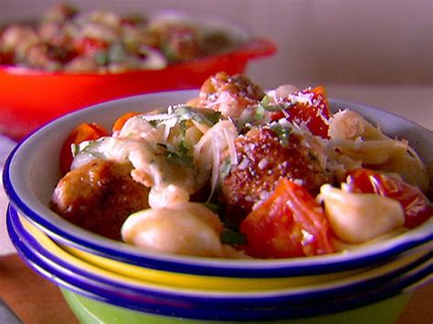 Orecchiette With Mini Chicken Meatballs Recipe Chicken Meatball