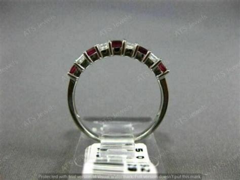 Ct Princess Cut Lab Created Red Ruby Moissanite Real