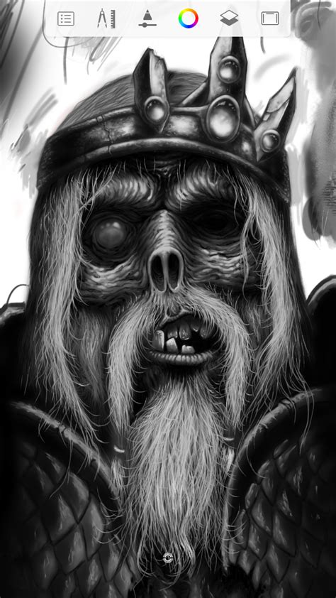 ArtStation - drawing stages undead king