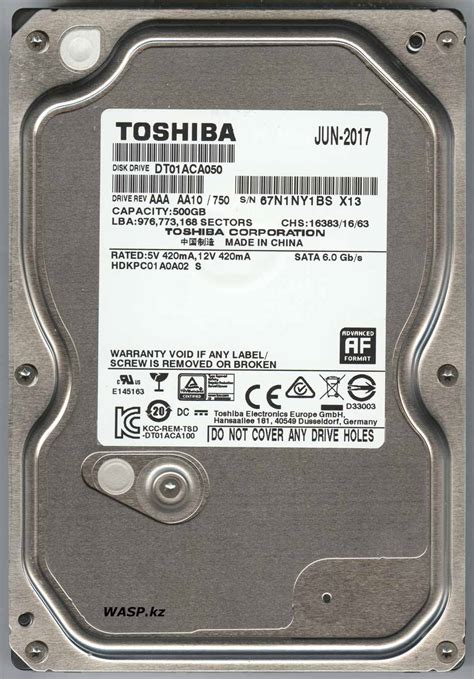 Маркировка Hdd Toshiba Telegraph