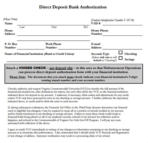 How To Setup Direct Deposit Authorization Form Td Bank