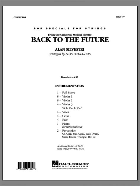 Silvestri Back To The Future Sheet Music Complete Collection For