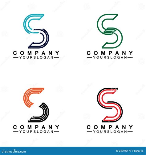 S Logo Letter S Logo Icon Design Template Stock Vector Illustration