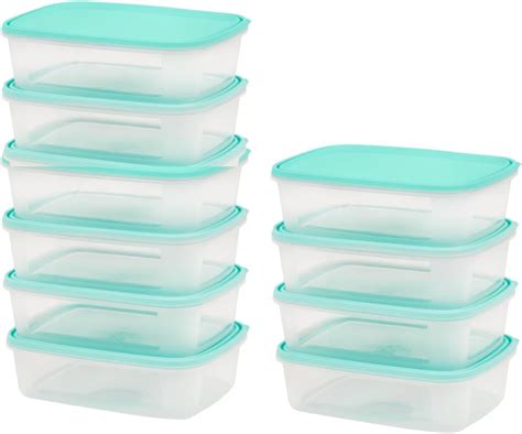 Igluu Meal Prep Lot de 10 Boîtes alimentaires rectangulaires pour