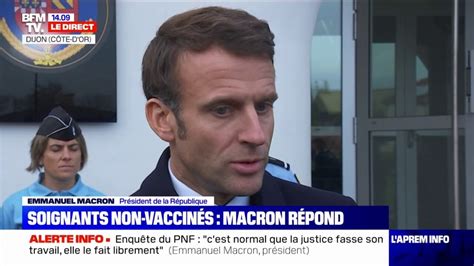 Emmanuel Macron Sur La R Int Gration Des Soignants Non Vaccin S Cette