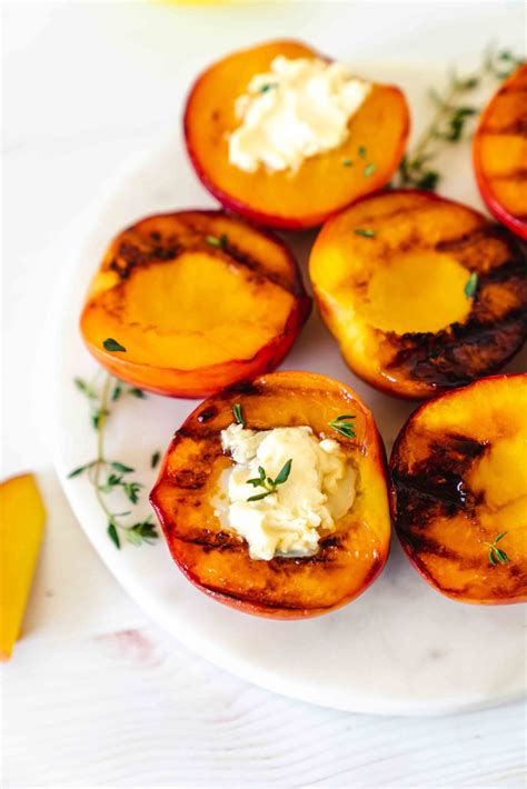 Juicy Grilled Peaches With Mascarpone And Honey Recipe