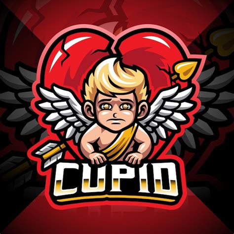 Premium Vector | Cupid esport mascot logo design