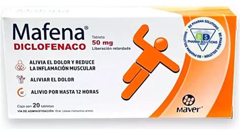 Mafena Diclofenaco 50 Mg C20 Tabs Maver