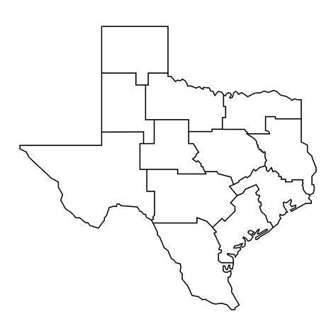 Texas Map Outline - 10 Free PDF Printables | Printablee