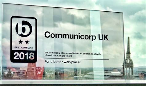 Communicorp Uk Win 2 Star Best Companies Award