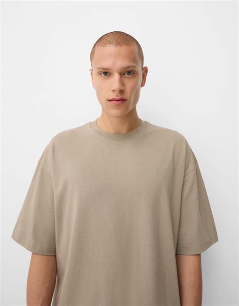 Oversized Short Sleeve T Shirt Men Bershka