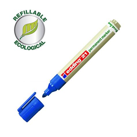 Rotulador Permanente Edding Ecoline 21 Azul Ref 21003 PMC