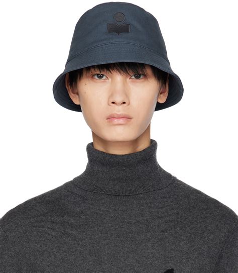 Isabel Marant Blue Haley Bucket Hat Ssense Uk