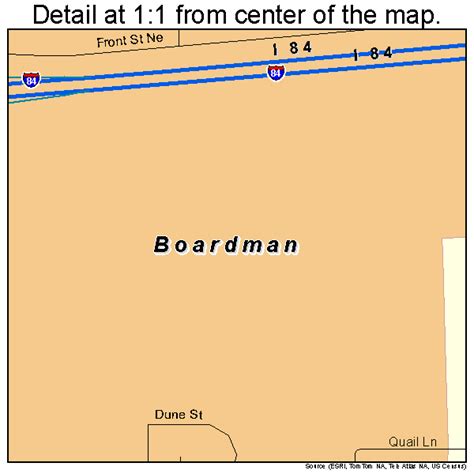 Boardman Oregon Street Map 4107200