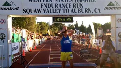 Rob Krar 2014 Western States 100 Champion Finish Video YouTube