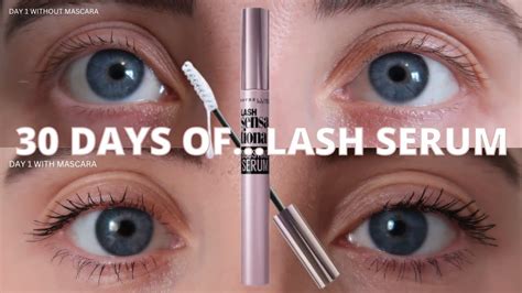 30 Days Ofmaybelline Lash Sensational Boosting Serum Lash Growth Youtube