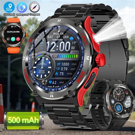 2024New For HUAWEI Xiaomi Outdoor Sport Smart Watch Men GPS Fitness