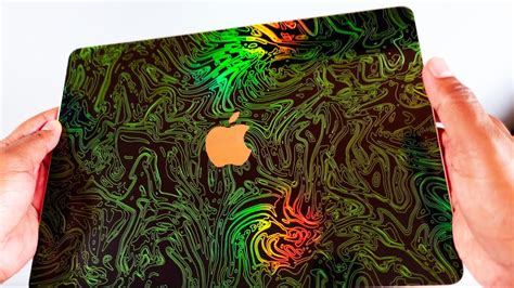 I Covered My MacBook In Acid It Looks INSANE Dbrand Damascus Skin